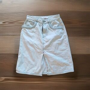 SeeByChloé White Women's Denim Skirt Size 34‎